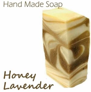 Honey Lavender Handmade Home Crafted Body Soap